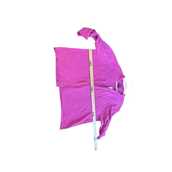 Eileen Fisher Cropped Cardigan Open Sweater Organic Linen 3/4 Sleeve Size 3X - Picture 9 of 11